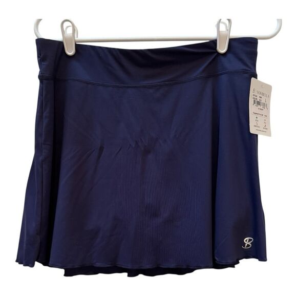 NWT Sofibella Navy‎ 14" Activewear Tennis Skort  Size L - Picture 1 of 7
